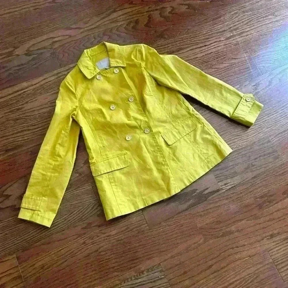 Banana Republic Mid Length Trench Coat Size XS Rain Coat Outerwear Pea Coat - Picture 7 of 12